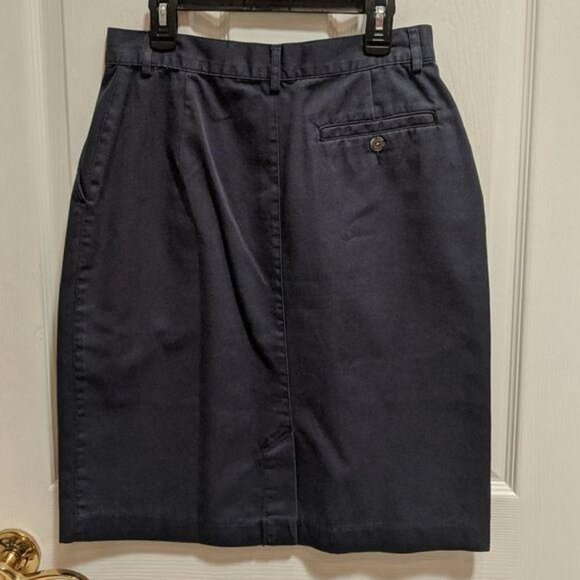 L.L.Bean Navy Blue Pencil Skirt Women's Size 6P - Picture 5 of 9